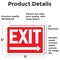 Signmission Exit Sign, Vinyl Decal, 7 in W, 5 in H, Exit Right OS-2PACK-MISC-D-57-L-19486 - alternate 6
